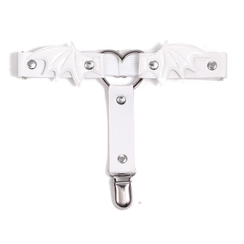 Bat Wings Leg Harness Sexy Gothic Thigh Garter Kawaii Punk Rock Cute for Women and Girls Festival Rave Accessories