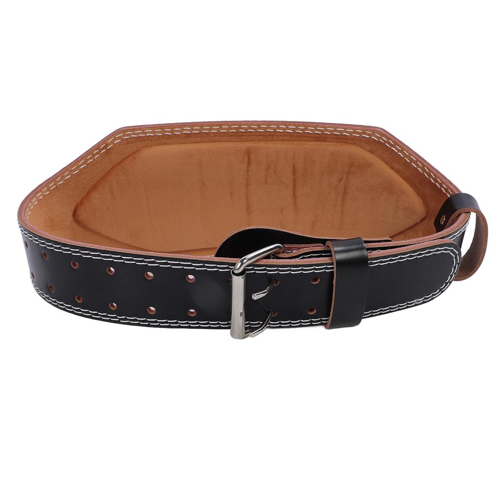 Weight Lifting Belt Professional Cowhide Wide Thick Workout Belt for Squat Hard Pull Exercise