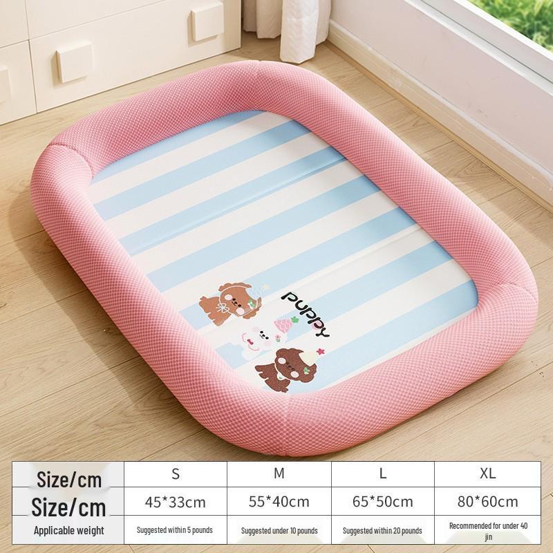 

All-Season Pet Bed: Detachable, Washable, Cooling Mat for Small Dogs & Cats XL: 81x60cm (Suitable for pets up to 35 jin)