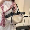 Stylish Women's Canvas Dumpling Bag - 2025 Summer, Versatile Zipper Shoulder Handbag for Travel, Commute & Shopping