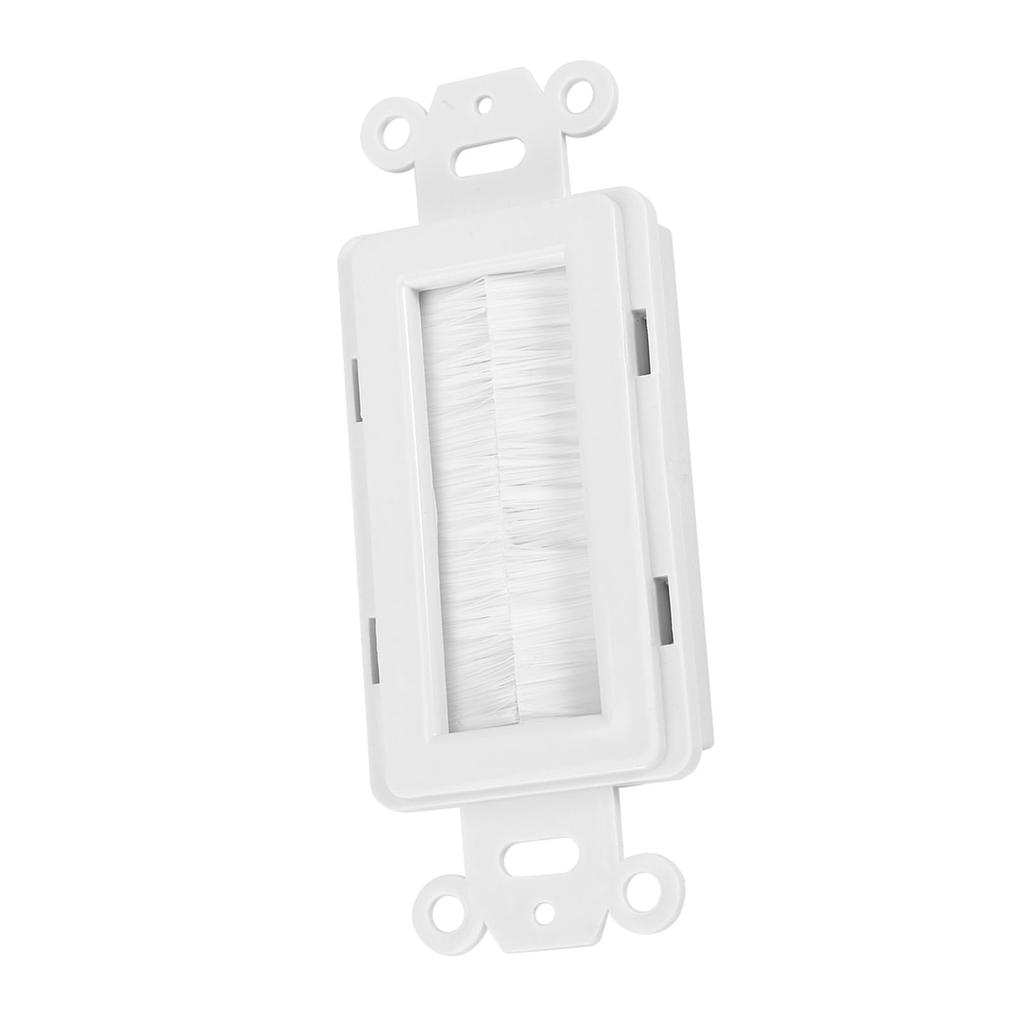 Plastic Anti dust Brush Cable Wall Plate Port Insert Cover Outlet Mount Multimedia Panel New #1