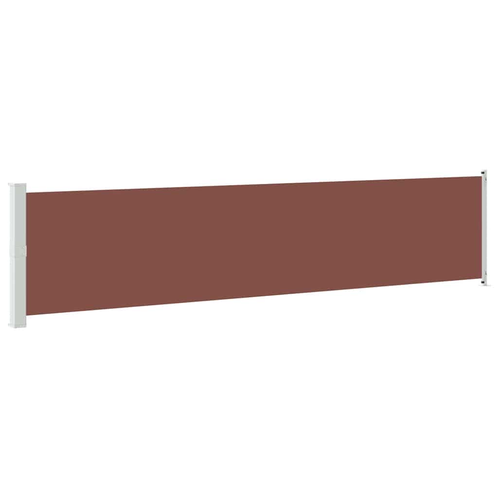 Retractable Side Awning 140 x 600 cm Brown