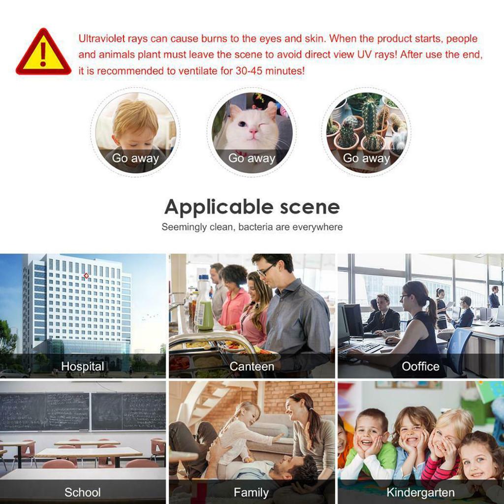 Buy UltravioletGermicidal Light UVC Disinfection Sterilizer Kill Dust