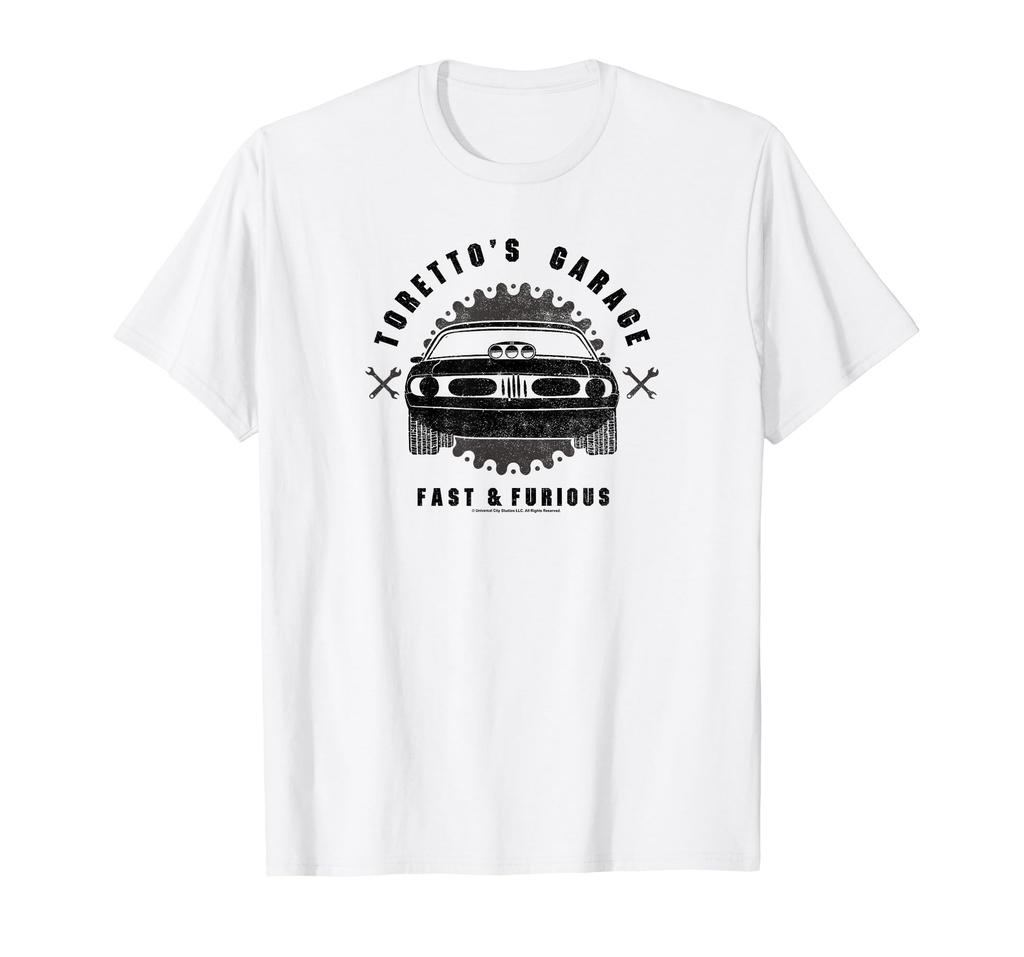 Fast and Furious Vintage Muscle Car Toretto's Garage T-Shirt