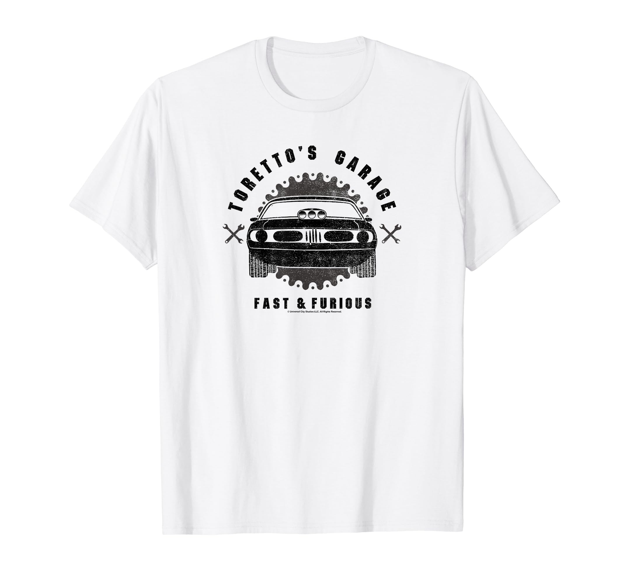 

Fast and Furious Vintage Muscle Car Toretto s Garage T-Shirt