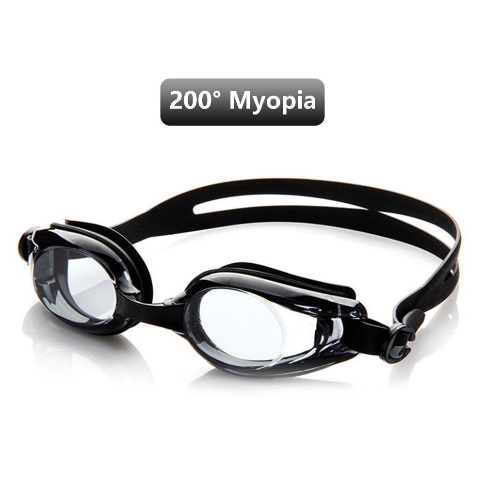 Optyczne Gogle Pływackie Krótkowzroczne Gogle do Pływania Mężczyźni Kobiety Krótkowzroczność Basen Zatyczki do Uszu Wodoodporne Okulary Pływackie Przeciwmgielne Ochrona UV
