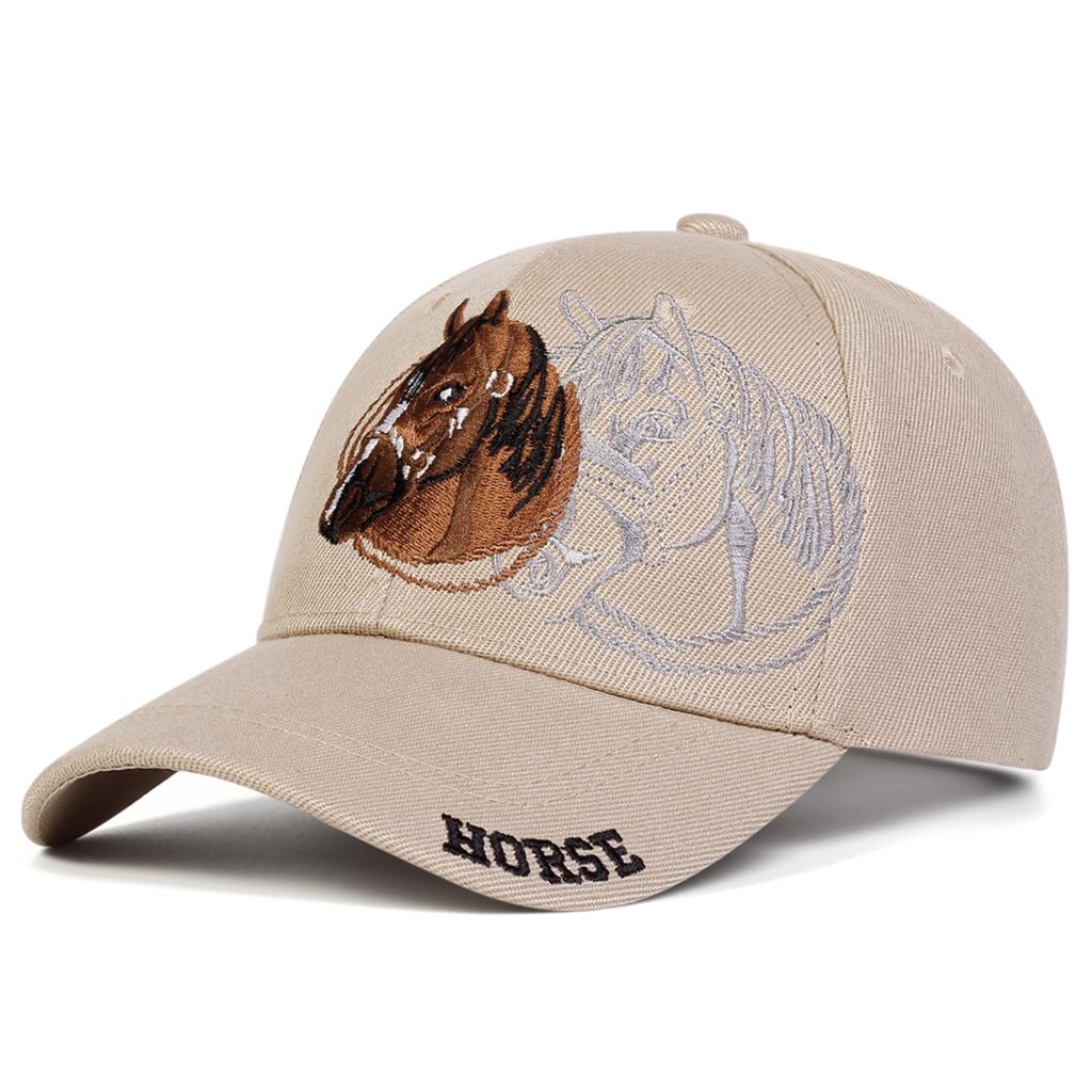 Unisex HORSE Embroidery Baseball Caps Spring Autumn Outdoor Use izable Fit Leisure Hats Sunscreen Hat