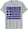 Griechenland Flagge Griechische Jungen Mädchen WoT-Shirt Baumwolle Kleidung Oversize T-Shirt Leicht zu Tragen und zu Kombinieren Bequem