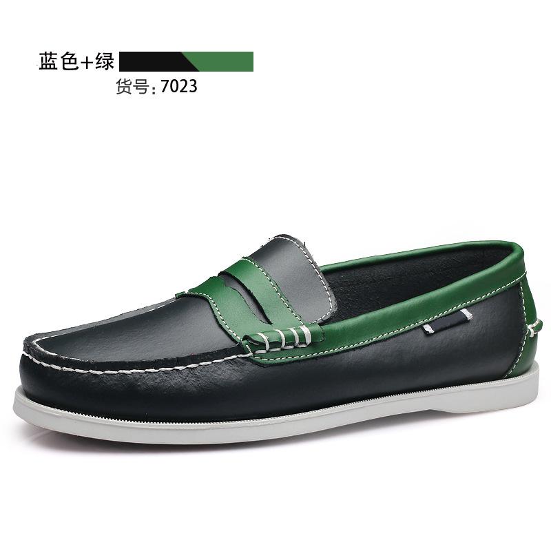 Leather Shoes Men's British Style Men's Business Leather Sailing Shoes Leather Shoes Inner Seam Craftsmanship Trend Casual Leather Shoes