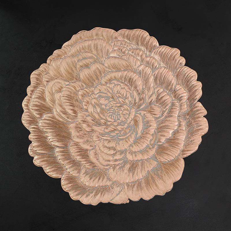 

Подставка под стакан из ПВХ 38 см, термостойкий, водостойкий и маслостойкий, моющийся, теплоизоляционный коврик для стола в отеле и ресторане 38cm розового золота