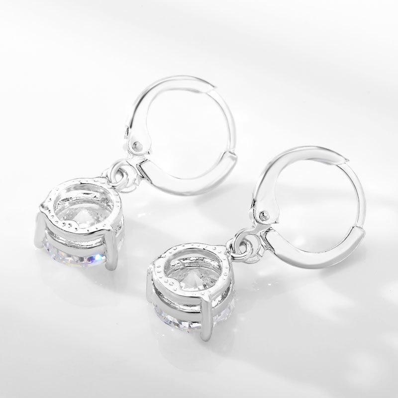 C153 Hot Selling Jewelry Zircon Jewelry Set Water Drop Necklace Earring Set Jewelry