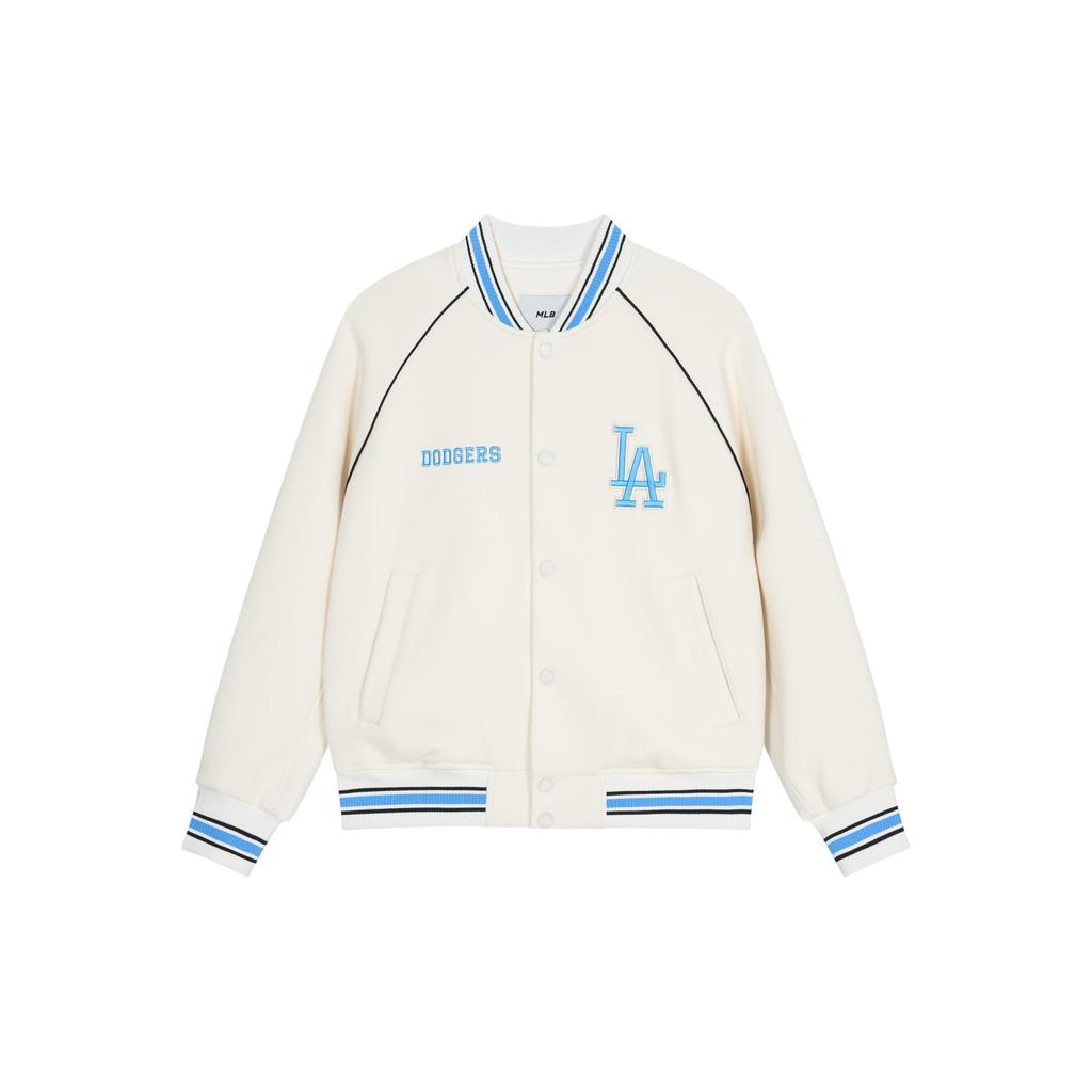 MLB SS24 Baseball Jacket Unisex White 3AJPV0841-07CRD