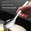 Children's 316L Stainless Steel Long Handle Flat Bottom Soup Spoon