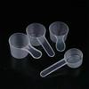 10Pcs 15/25/30/35g Transparent Plastic Milk Powder Spoon With ML Graduated Kitchen Baking Measuring Spoon