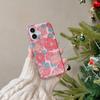 Frühlings-Rosa-Blumen-Hülle für Apple 16 iPhone 17 Pro Max Neu 15/14 Doppellagiger Glitzer