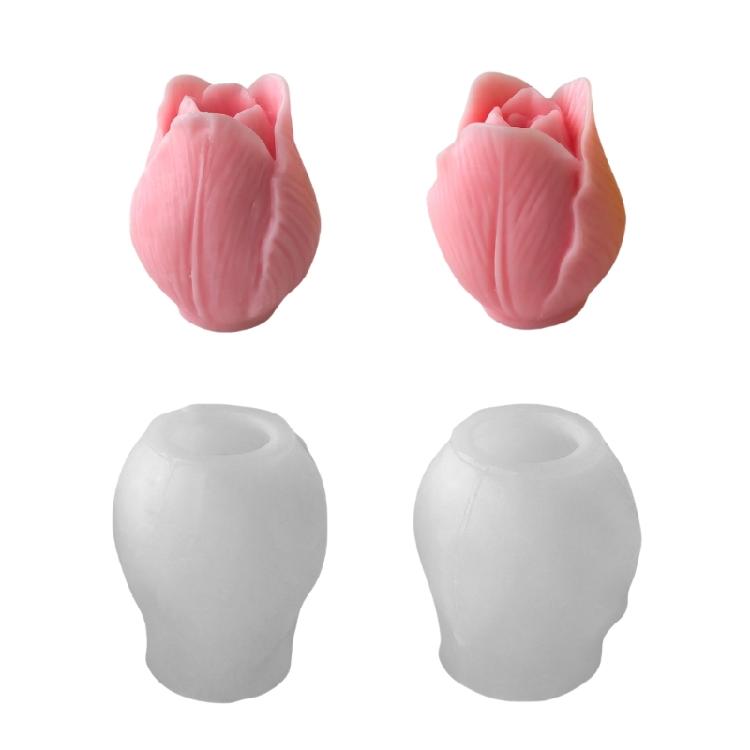 Силиконовые формы для свечей с 3D цветами, формы для украшений, формы для эпоксидной смолы, формы для гипса для изготовления свечей