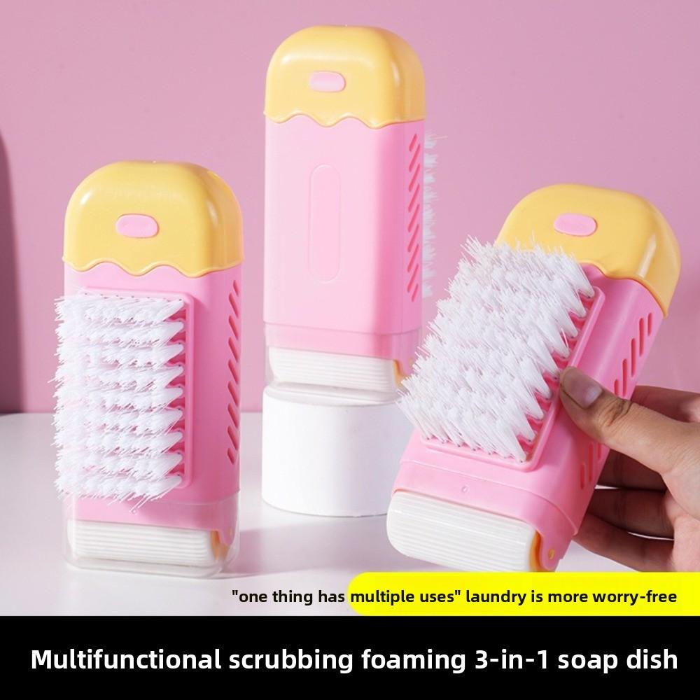 Multifunctional Soap Box 3in1 Drain Soap Storage Boxes New Rubbing Foam Box  Soap Storage Tool
