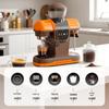 Italian Automatic Coffee Machine with 19-bar Pressure & Milk Frother - Home Use, Hot/Cold Options, Smart Operation, High Extraction.