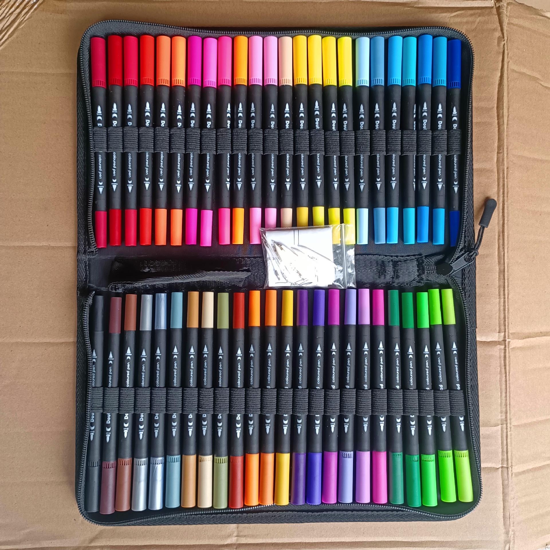 

Екологічно чистий набір акварельних пензлів із подвійною головкою для дітей – фломастери для мистецтва, малювання та розфарбовування 48 Colors CD Package