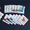 3Pcs 28x28cm 100% Cotton Flower Printed Children Hand Face Wipes Handkerchiefs Kindergarten Square Scarves