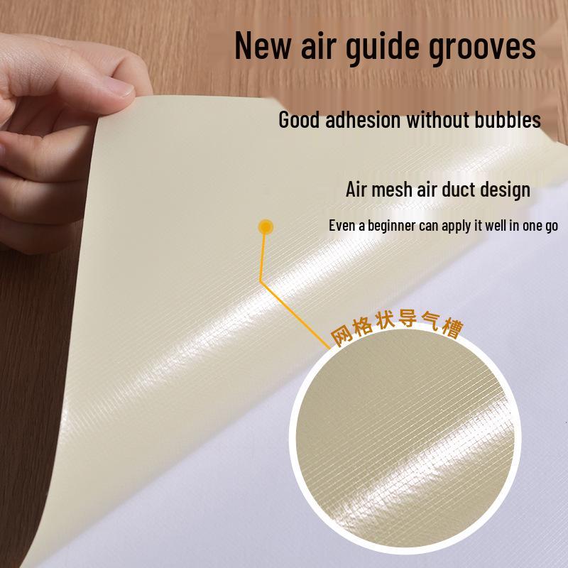 Wood Veneer Self-Adhesive Wallpaper: Thick, Soft, Imitation Wood Grain for Doors, Tables, and Furniture Renovation.