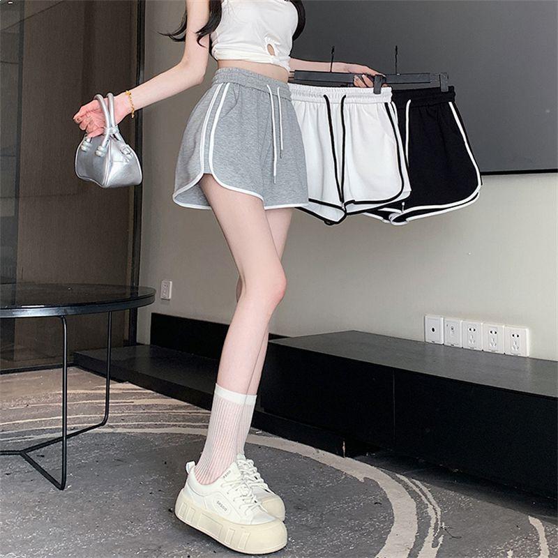Women's Stylish Summer Loose Fit Sports Shorts with Drawstring