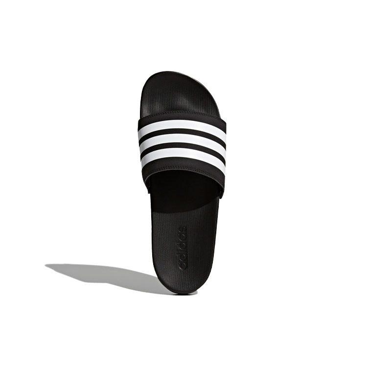 adidas Adilette Comfort Slides Slide Slippers Unisex Black White AP9971
