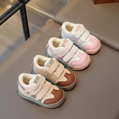 2024 Children Casual Shoes for Girls Boys Winter New Fashion Korean Style Soft Bottom Versatile Plush Keep Warm Walking Shoes
