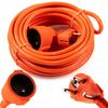 Garden Extension Cord 10m 3x2.5mm² Thick Orange Construction Cable