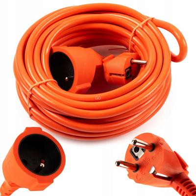Cable de extensión para jardín 10m 3x2,5mm² cable de construcción grueso naranja