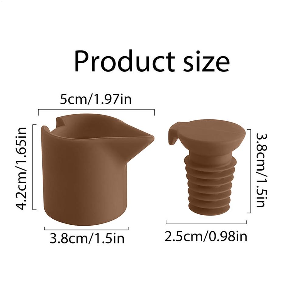 Silicone Wine And Beverage Bottle Caps Set Leak Proof Champagne Bottles Sealer Stoppers Wine Stopper Bar Kitchen Tool Reusable