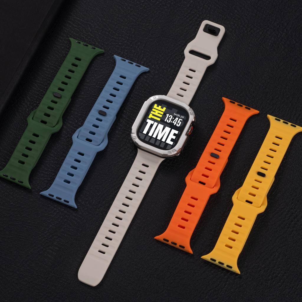 Case+Strap For Apple Watch Ultra 3/2 49mm 40/41 44/45 46mm Protective Cover Silicone Band For Iwatch Series 11 10 9 8 7 6 5 SE3