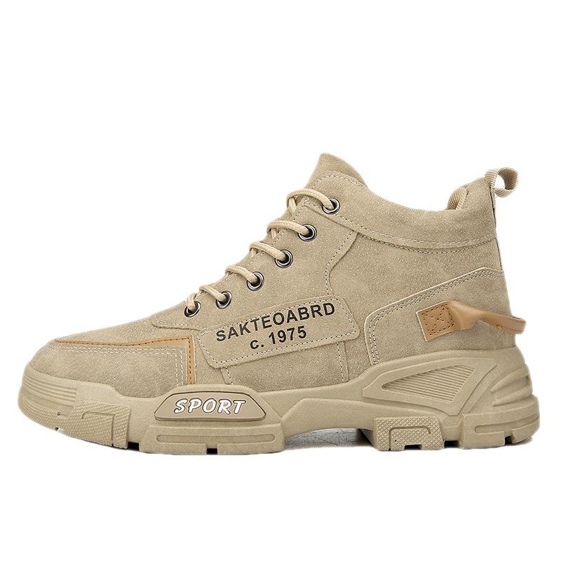 Labor Insurance Shoes Men's Autumn 2025 Versatile Non-slip Wear-resistant Tooling Men's Shoes Sports High-top Martin Boots