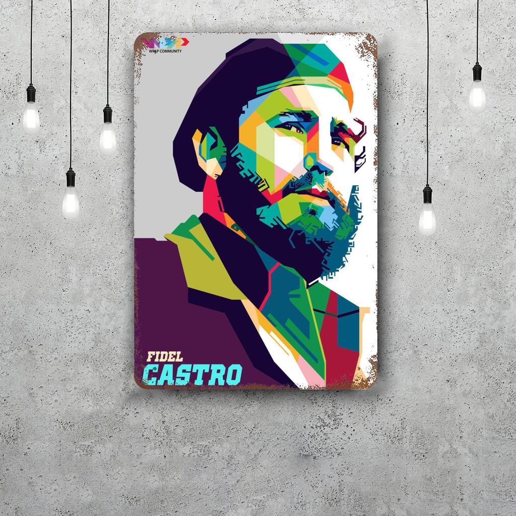 fidel castro Chairman Vintage Metal Tin Signs Posters Decor Retro Metal Plaque Wall Art Decor for Garage Bar