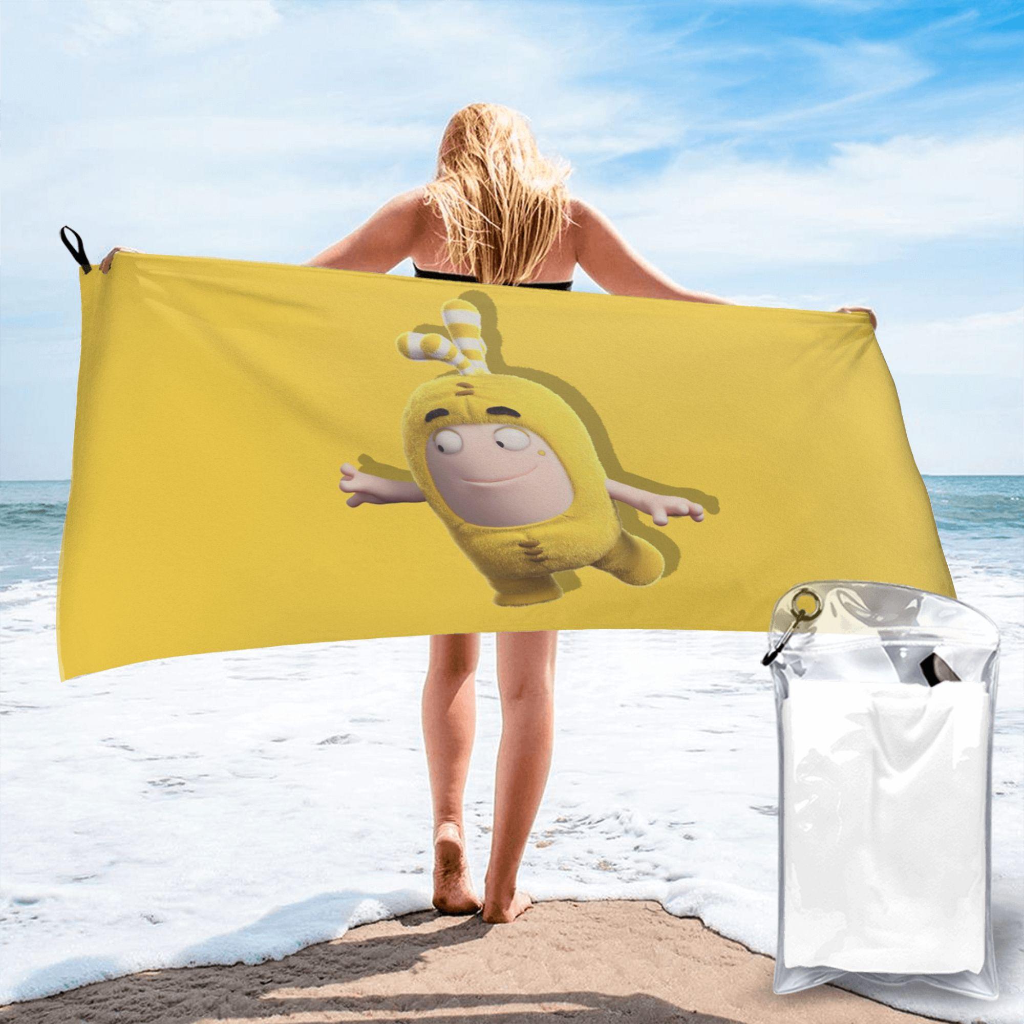

Cartoon Oddbods Cute Beach Towel Soft Microfiber Quick Dry Absorbent Quick Towels For Bath W30*H60(CM)