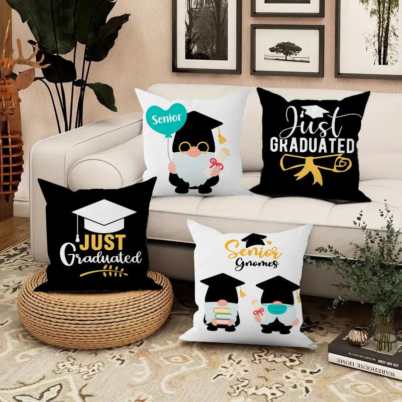 New Graduation Season Series Pillow Covers for Starting Graduation Gifts Home Sofa Decoration Pillow Cushion Cover