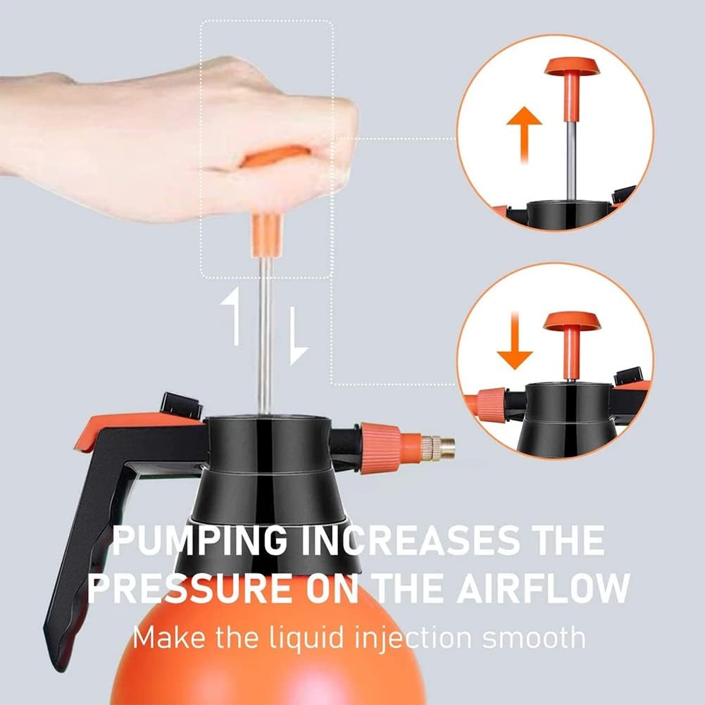 2/3L Garden Watering Can Watering Spray Disinfection Pneumatic Watering Can Car Washing High-Pressure Spray Garden Cleaning Tool