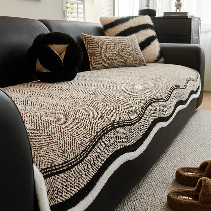 

Premium Leather Sofa Cushion New Four-Season Universal Fixed Non-Slip Sofa Cover One-Piece Sofa Seat Cushion 70*70cm
