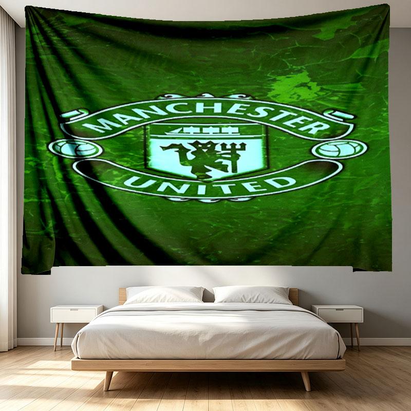 Manchester United F.C Print Tapestry - Portable Wall Decor Cloth, for Home, Dorm, Travel, Bedroom, Living Room - Ideal Birthday Housewarming Gift