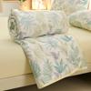 Knitted Thin Duvet 100x150cm 150x200cm Floral Print Quilt Soft Breathable Lightweight Summer Comforter Single Double Bed Blanket