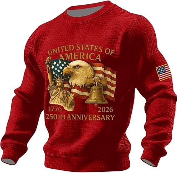 2025 Men's Plaid Embroidery Round Neck Digital Hoodie - New Loose European and American Style