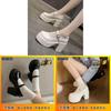 Mary Jane Shoes For Women Retro Pu Thick Heel Platform Casual Spring