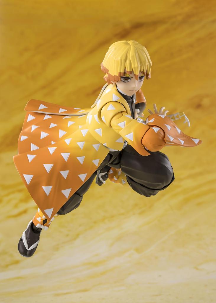 TAMASHII NATIONS S.H.Figuarts Demon Slayer: Kimetsu no Yaiba Zenitsu Agatsuma, approximately 140mm, PVC & ABS painted action figure