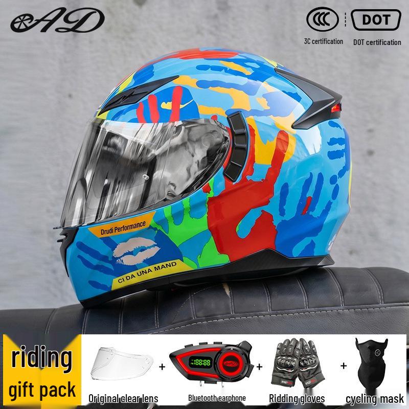 Bluetooth Flip-up Motorcycle Helmet, 3C Certified for Off-road and Electric Vehicles