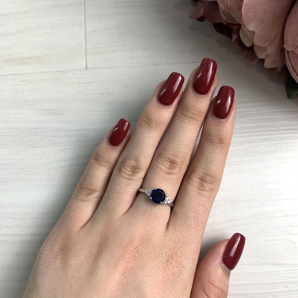 Nano Sapphire Silver Ring (1190999)