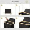 Cesta de Lavandería Plegable con Ruedas - Cesto de Gran Capacidad para Ropa y Artículos Varios