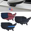 3D Aluminum USA Flag Emblem Badge Logo Car Sticker American Map Waterproof Decal for Car Body Window Motorcycle Home Decoration