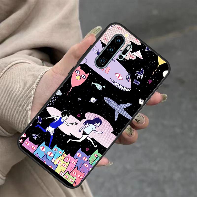 Omori Case For Huawei P40 Lite P20 P30 Nova 11 Pro 9 10 SE 3i 7i 11i 5T Y60 Y61 Y70 Y90 Y91 Cover