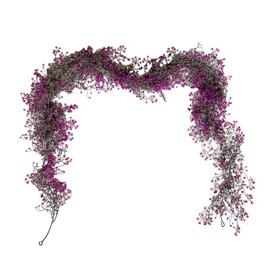 Multicolored Seasonal Vines 1.8M Artificial Ivy Vines, Halloween Garland Hanging Plastic Leaves Vine, UV Resistant Flexible for Porch Greenery Indoor