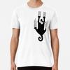 Black Cat Holding On Essential  T-Shirt S-5XL Best T-Shirt